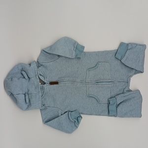 Carter's Blue Zipper Thermal Jumpsuit (18 Month)